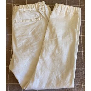 UNIQLO Cotton Stretch Jogger-Style Pants in White - L